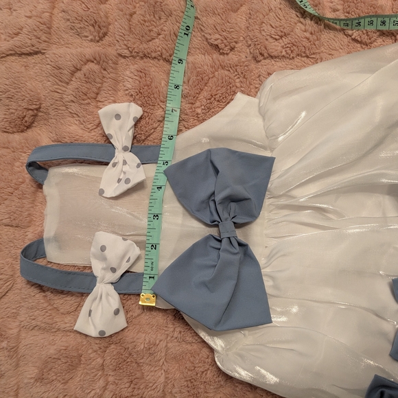 2/$10 🐾 New Size XL Dog Dress - adorable White and Blue Bow Dog Dress - Cat🐾 - Picture 6 of 15